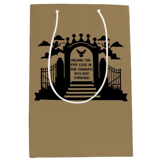 In het geheugen begrafenisgeschenk medium cadeauzakje (Voorkant)