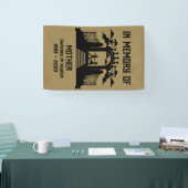 In het geheugen dansers begrafenis spandoek (Beurs)