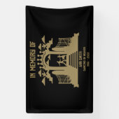 In het geheugen dansers begrafenis spandoek (Verticaal)