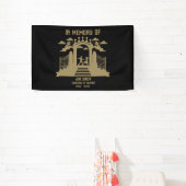 In het geheugen dansers begrafenis spandoek (Insitu)