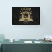 In het geheugen dansers begrafenis spandoek (Beurs)