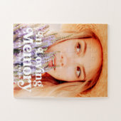 In het geheugen Eenvoudige aangepaste foto-Memoria Legpuzzel (Horizontaal)