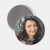 In het geheugen Eenvoudige aangepaste foto-Memoria Magneet (Voorkant / Achterkant)