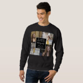 In het geheugen Funeral Memorial 4 Photo Collage Trui (Voorkant volledig)