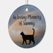 In het Geheugen Gepersonaliseerde Naam Memorial Ca Keramisch Ornament (Links)