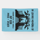 In het geheugen Gevist begrafenis Spandoek (Horizontaal)