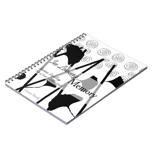 In het Geheugen Ginkgo 2 Memorial Guest Book Notitieboek (Linkerzijde)