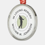 In het geheugen-herdenkingsherdenkingsherdenking v metalen ornament (Links)