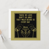 In het geheugen Katholieke verering Kaart (Voorkant / Achterkant in situ)