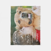 In het Geheugen Moderne Aangepaste Fotofoto Memori Fleece Deken (Voorkant)