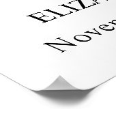 In het geheugen Moody Floral Pattern Foto Poster (Hoek)