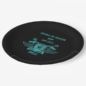 In het geheugen Motorbike Rider Biker begrafenis Papieren Bordje (Gekanteld)