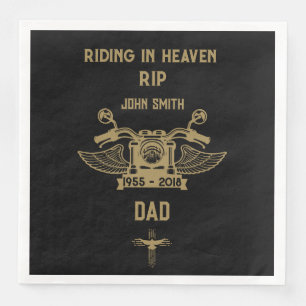 In het geheugen Motorbike Rider Biker begrafenis Servet