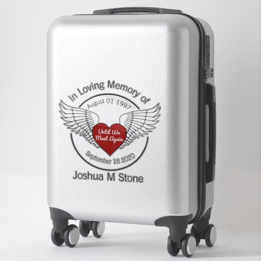 In het Geheugen van de Loving van Sticker (Koffer)