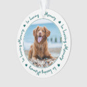 In het geheugen van Dog Pet Memorial Ornament (voorkant)