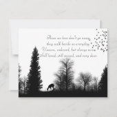 In het Geheugen van een Loving Één Wenskaart Kaart (Voorkant)