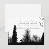 In het Geheugen van een Loving Één Wenskaart Kaart (Voorkant / Achterkant)