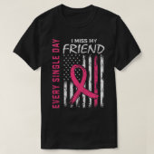 In het geheugen van Friend Breast Cancer Awareness T-shirt (Design voorkant)