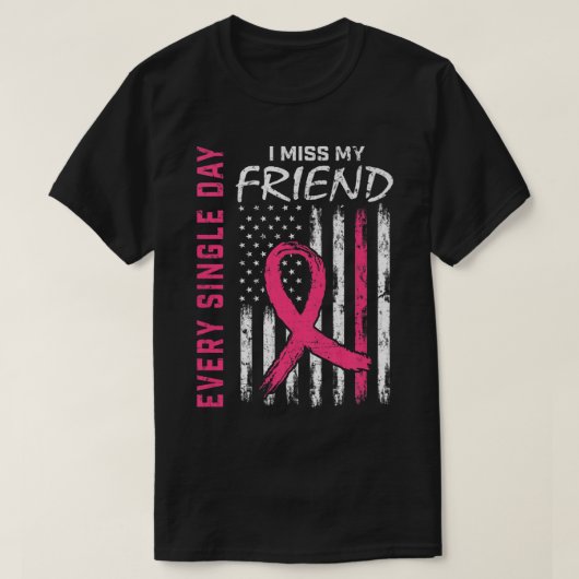 In het geheugen van Friend Breast Cancer Awareness T-shirt (Design voorkant)
