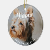 In het geheugen van het geheugen van de Foto Pet K Keramisch Ornament (Links)