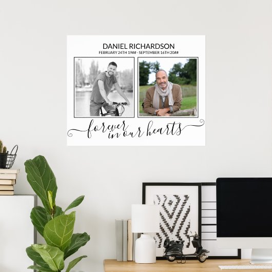 In het Geheugen van het Verlenen van 2 het Manuscr Poster (Thuiskantoor)