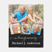 In het Geheugen van het Verloren van 4 Afbeelding  Fleece Deken (Voorkant)