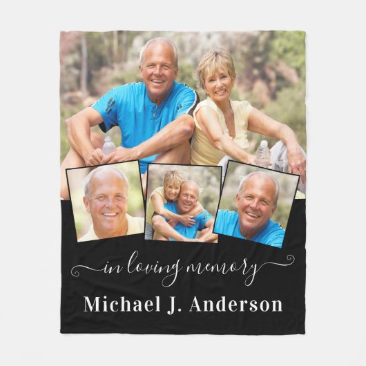 In het Geheugen van het Verloren van 4 Afbeelding  Fleece Deken (Voorkant)