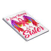 In het geheugen van mijn zuster Wings Breast Cance Notitieboek (Rechterzijde)