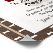 In het Geheugen van Uw (bruine) Druk van het Canva Poster (Hoek)