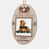 In het geheugen van uw hond keramisch ornament (Links)