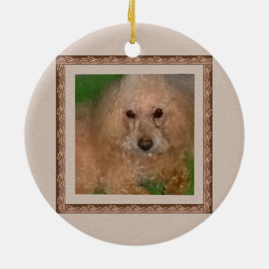 In het geheugen van uw hond keramisch ornament (Achterkant)