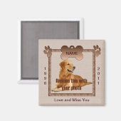 In het geheugen van uw hond magneet (Voorkant / Achterkant)