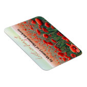 In het geheugen Veterans gepersonaliseerde klaproo Magneet (Rechterzijde)