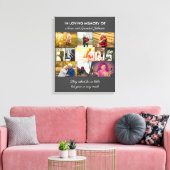 In het Geheugenherdenking Gray Foto Collage van Qu Canvas Afdruk (Insitu (Woonkamer))