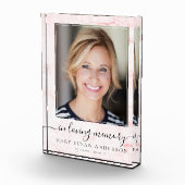 In het Geheugenroze marmer Memorial Photo Block Fotoblokken (Rechts)