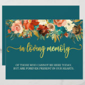 In het Geheugenteken van het Verlies - Blauwgroen (Voorkant / Achterkant)