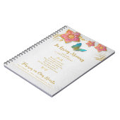 In het Geheugenvlinder Memorial Guest Book Notitieboek (Linkerzijde)