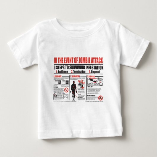 In het geval van de aanval van Zombie: T SHIRT (Voorkant)