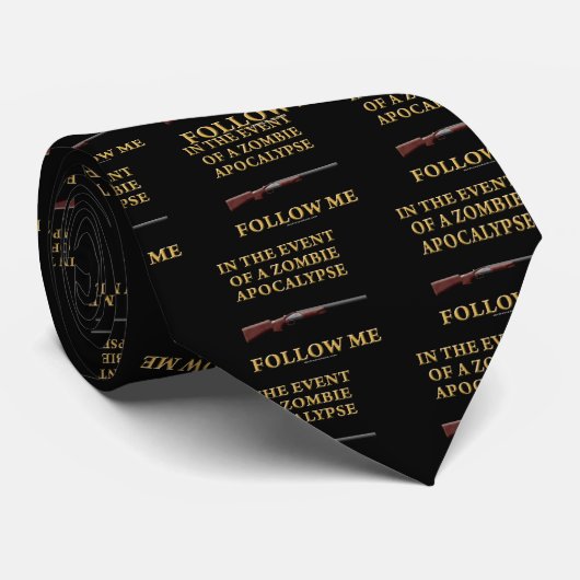 In het geval van een apocalypse van Zombie Stropdas (Opgerold)