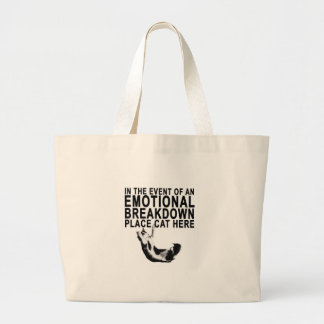 In het geval van een EMOTIONELE STORING Plaats CAT Grote Tote Bag