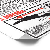 In het geval van een Zombie-aanval Poster (Hoek)