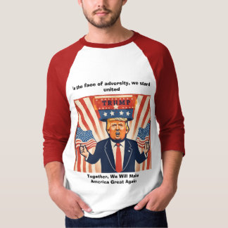 "In het gezicht van tegenspoed" Trumps sweatshirt