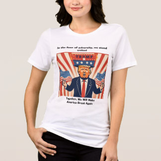 "In het gezicht van tegenspoed" Trumps sweatshirt