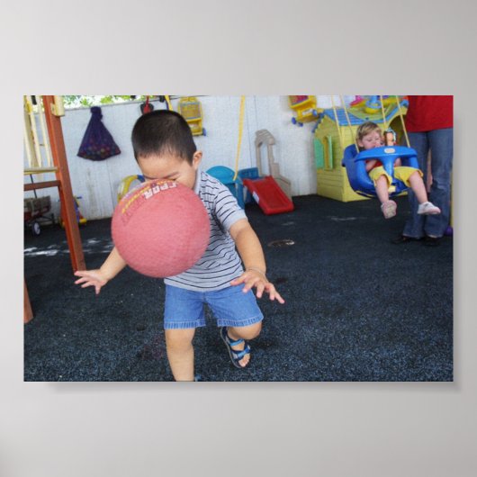 In het gezicht Wenskaart Poster (Voorkant)