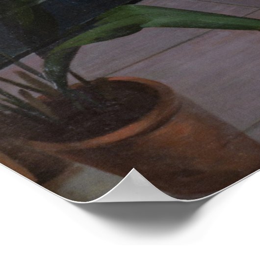 In het Greenhouse, 1881 Poster (Hoek)