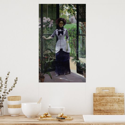 In het Greenhouse, 1881 Poster (Keuken)