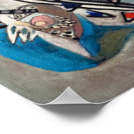 In het grijs door Wassily Kandinsky Poster (Hoek)