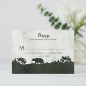 In het groene landschap van de Wilde Rust Emerald  RSVP Kaartje (Staand voorkant)