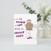 In het grote koekje van het leven ben je de Choccy Briefkaart (Staand voorkant)