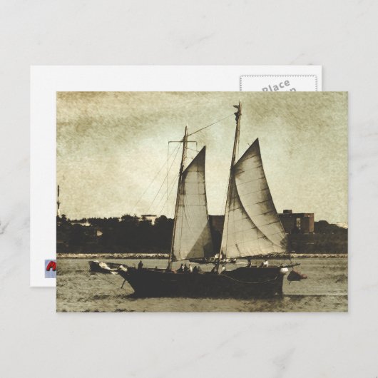 In het Harbour Briefkaart (Voorkant / Achterkant)